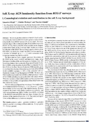Soft X-ray AGN luminosity function from ROSAT surveys : I. Cosmological evolution and contribution to the soft X-ray background