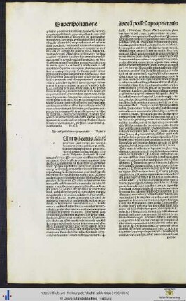 De causa possessionis et proprietatis
