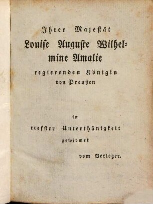 Taschenbuch für edle teutsche Weiber. 1800, 1800