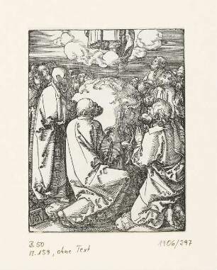 Himmelfahrt, Blatt 35 der Folge "Kleine Passion (nach dem Text)"