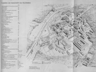 Lageplan der Universität des Saarlandes