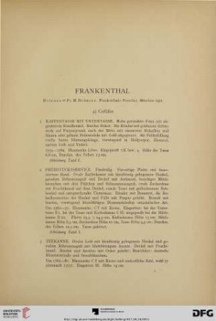 Frankenthal (Nr. 1-43)