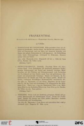 Frankenthal (Nr. 1-43)