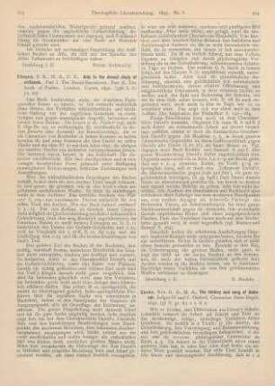 204-205 [Rezension] Cooke, G. A., The history and song of Deborah, Judges 4 and 5