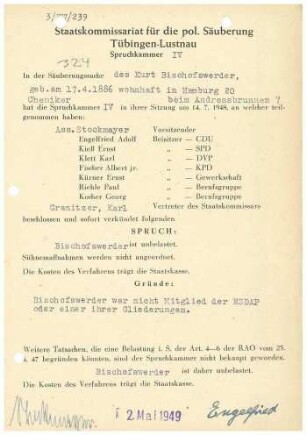 Bischofswerder, Kurt