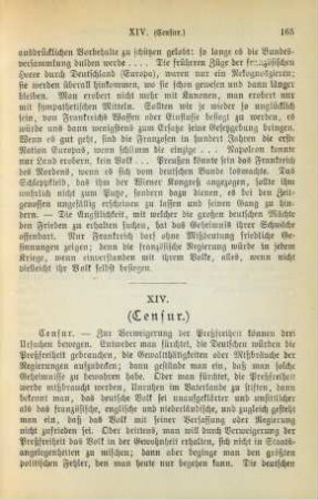 XIV. (Censur.)