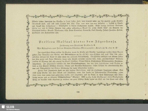 Prellers Malsaal hinter dem Jägerhause. Zeichnung von Friedrich Preller d. Ä.