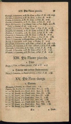 XV. Die Flute douce