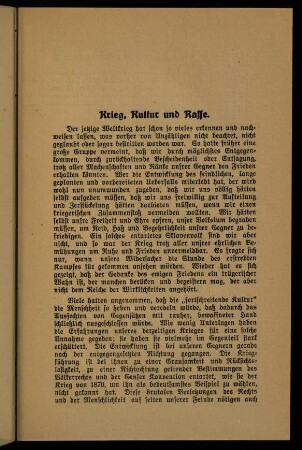29-31, Krieg, Kultur und Rasse