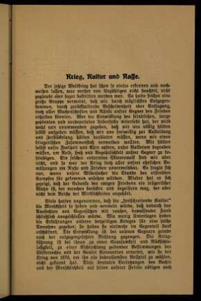29-31, Krieg, Kultur und Rasse