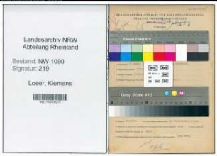 Entnazifizierung Klemens Loeer , geb. 22.08.1914 (Kaufmaennischer Angestellter)