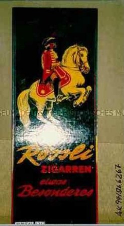 Werbeschild "Rössli Zigarren"
