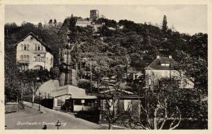 Postkartenalbum mit Motiven von Durlach. "Durlach - Turmberg"