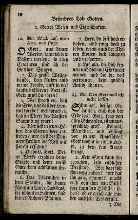 1. Gottes Wesen und Eigenschaften.