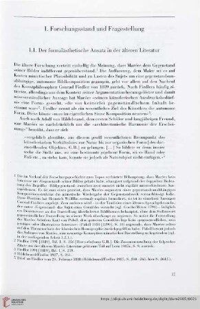 I: Forschungsstand und Fragestellung