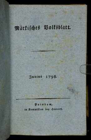 Junius 1798.
