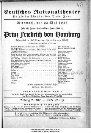 Prinz Friedrich von Homburg
