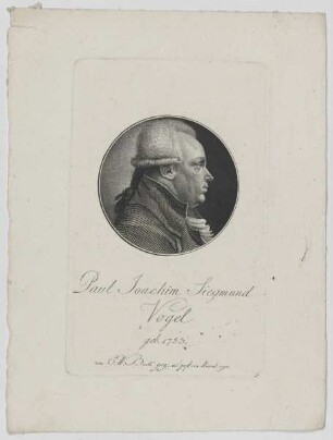 Bildnis des Paul Joachim Siegmund Vogel