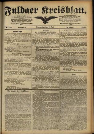 Ausgabe vom Donnerstag, den 07. Juli 1910.