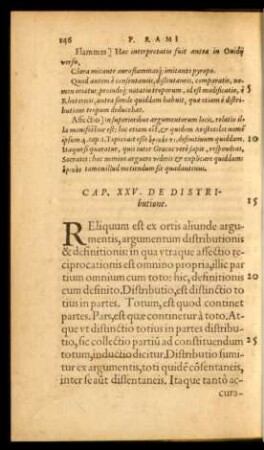 Cap. XXV. De Distributione.