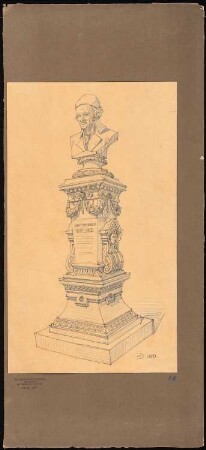 Denkmal für Wieland: Perspektivische Ansicht