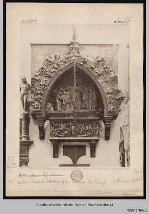 Grabmal des Beato Pacifico - Taufe Christi, Auferstehung, Christus in der Vorhölle, Justitia, Fides, Hoffnung, Temperantia, Caritas, Heilige, musizierende Engel, Markuslöwen, Madonna, Sibyllen, Propheten, Verkündigung, ein Franziskaner, Stigmatisierung des hl. Franz v. Assisi, Markuslöwe