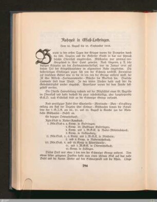Ruhezeit in Elsaß-Lothringen