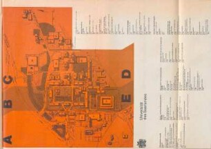 Lageplan Universität des Saarlandes