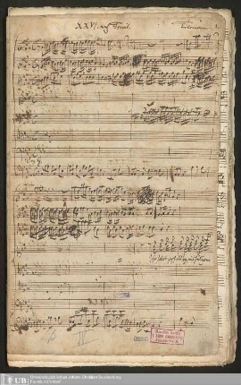Ms. Ff. Mus. 1203 - XXVI. nach Trinit.