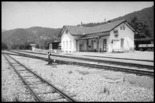 Bezau: stillgelegter Bahnhof