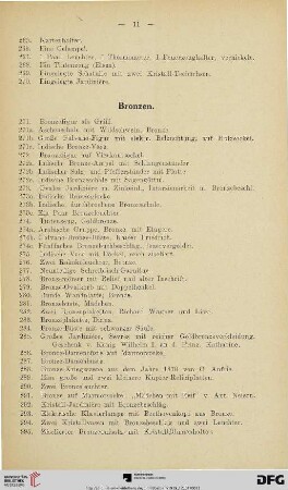 Bronzen (Nr. 271-295)