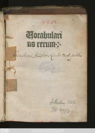 Vocabularius rerum