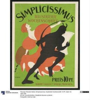 Simplicissimus. Illustrierte Wochenschrift. 10 Pf.