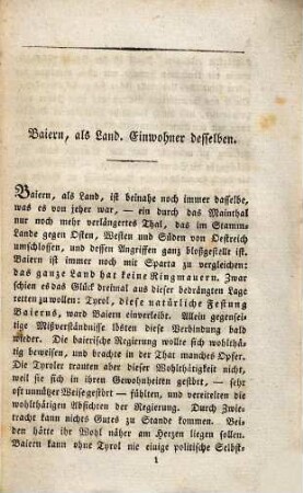 Baiern am Schlusse des Jahres 1821
