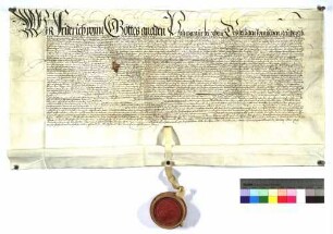 Friedrich, Pfalzgraf bei Rhein und Herzog in Bayern, Erztruchsess des Reiches und Kurfürst, beurkundet, dass er mit der Reichsstadt Heilbronn (Hailbron) eine neue Einung auf zehn Jahre geschlossen hat.