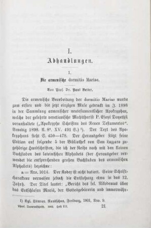 321-349 Die armenische dormitio Mariae