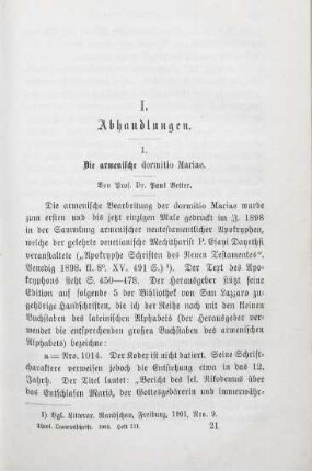 321-349 Die armenische dormitio Mariae