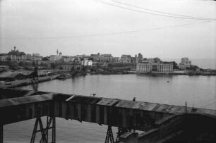 Constanta: Blick vom Getreidespeicher auf die Stadt, von oben