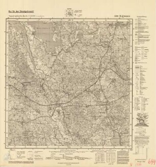 1999 (alte Nr.: 644) Rogonnen, Topographische Karte 1:25000 (4cm - Karte)