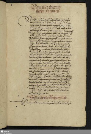 Visitation der Universitet