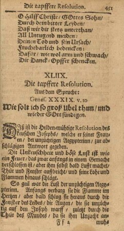 XLIIX. Die tapffere Resolution