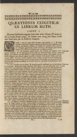 Quaestiones Exegeticae In Librum Ruth.