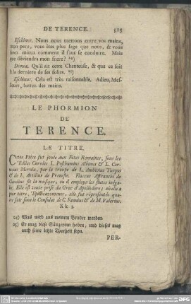Le Phormion De Terence