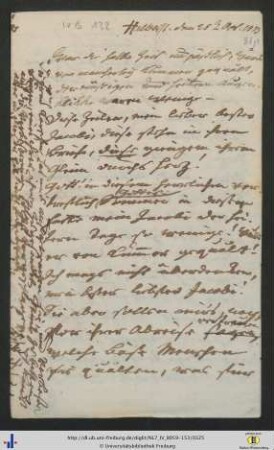 Brief (NL 7/IV B 132).
