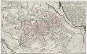 Plan von Berlin, Kupferstich,1:20 000, Kupferstich, ab 1760