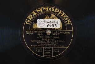 "Peer Gynt" : Solveighs Lied / (Grieg)