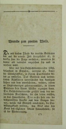 Vorrede zum zweiten Theile