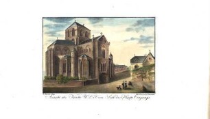 Ansicht der Kirche Unserer Lieben Frau von Seite des Haupt Eingangs