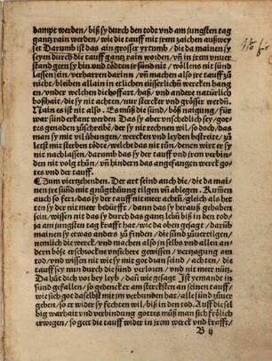 Ain Sermon von dem hailgen hochwirdigen Sacrament der Tauff Doctor Martini Luthers Augustiner zu Wittenberg