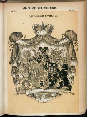 Taf. 96. Fürst v. Kaunitz-Rietberg, and: